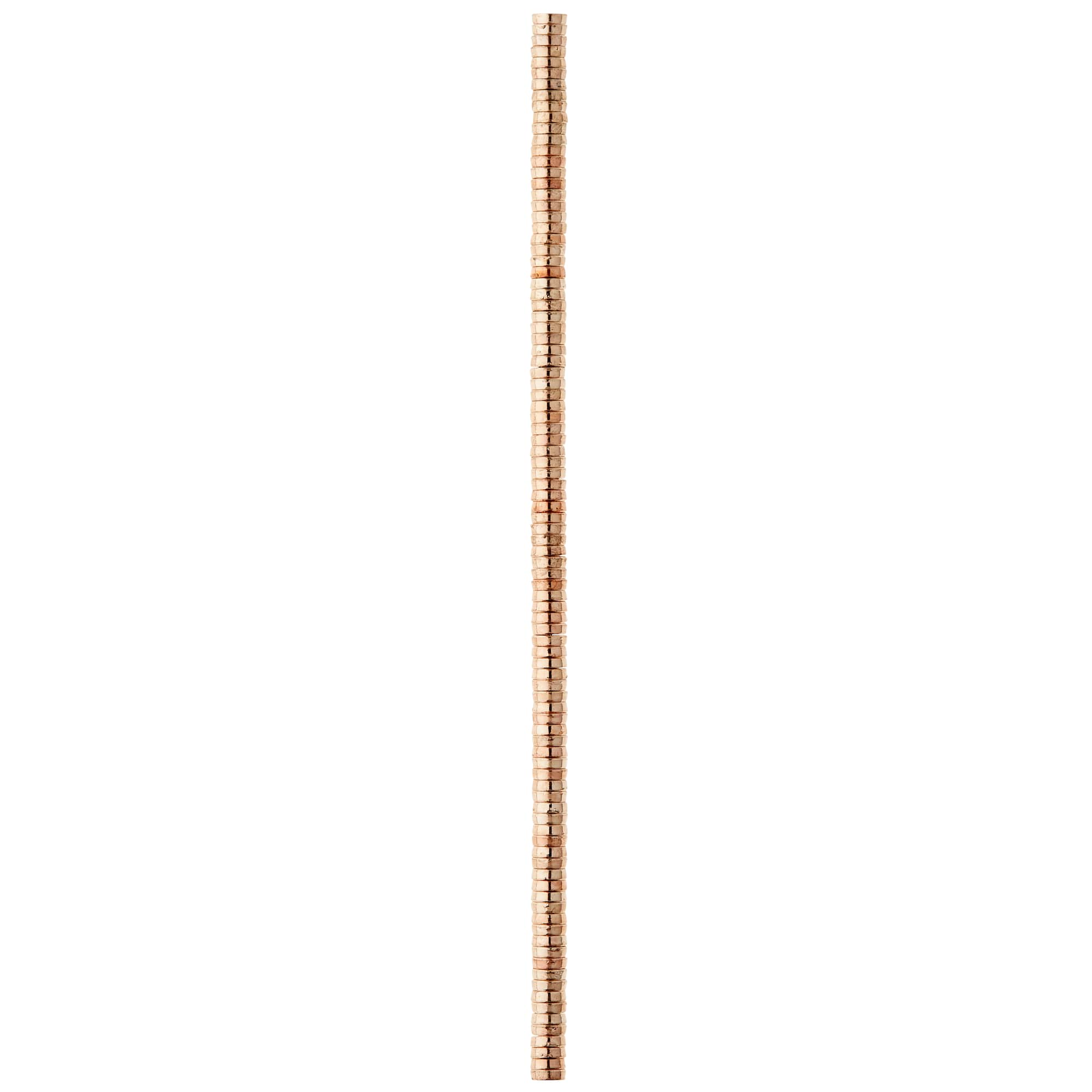 12 Pack: Rose Gold Large Hole Metal Spacer Disc Beads by Bead Landing™